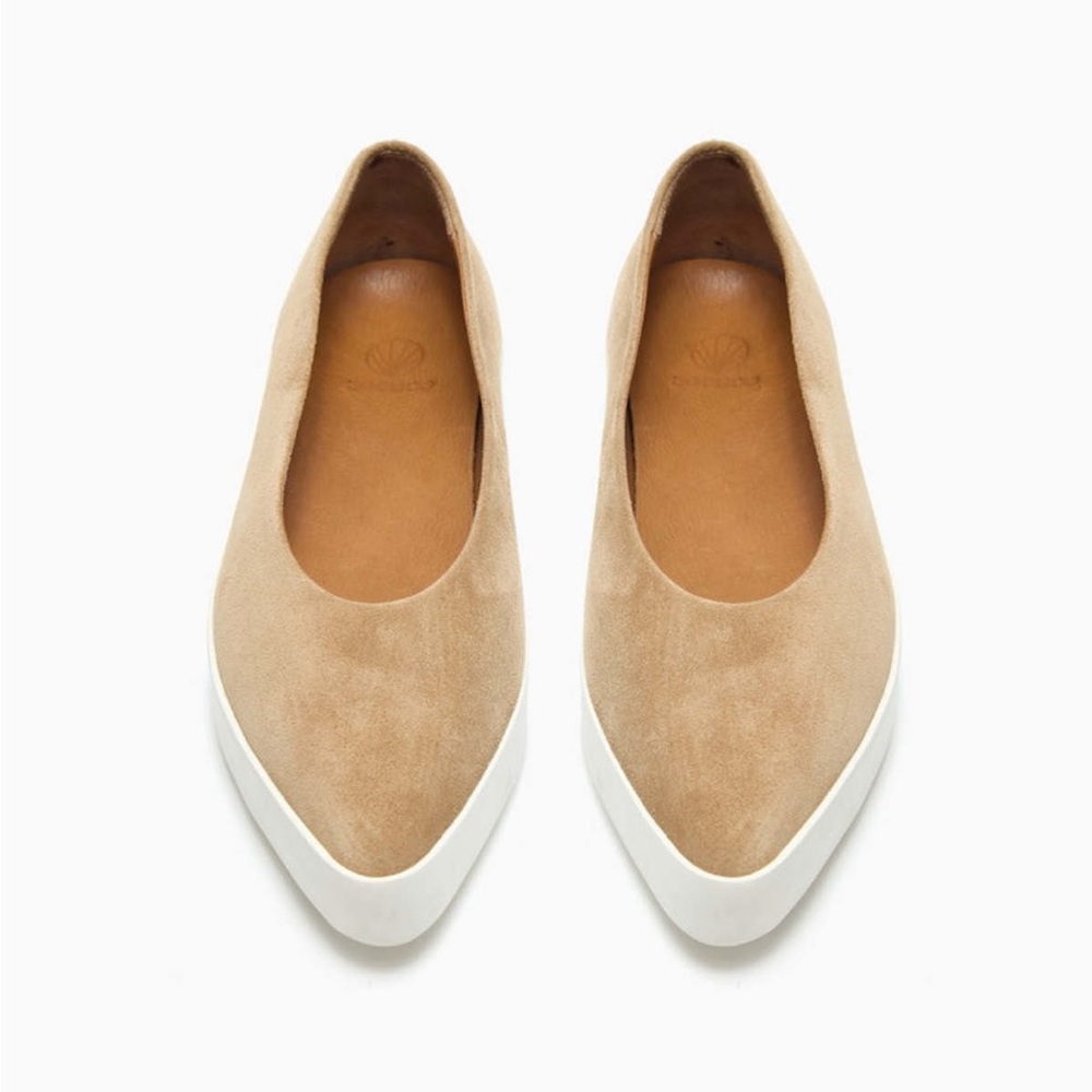 COCLICO Regal - Tan Suede Loafers with Cream Sole